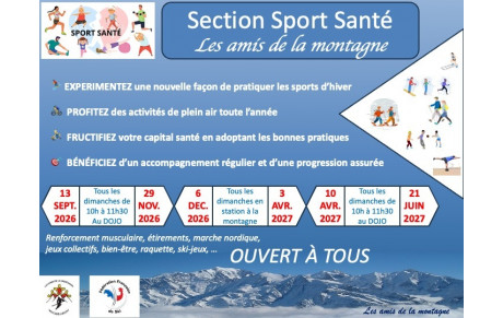 Sport-santé, préparation physique
